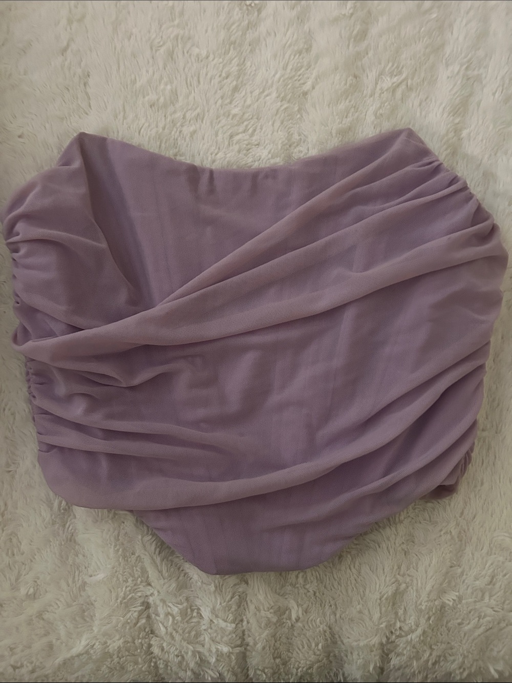 Ruched Lavender/purple corset game day top